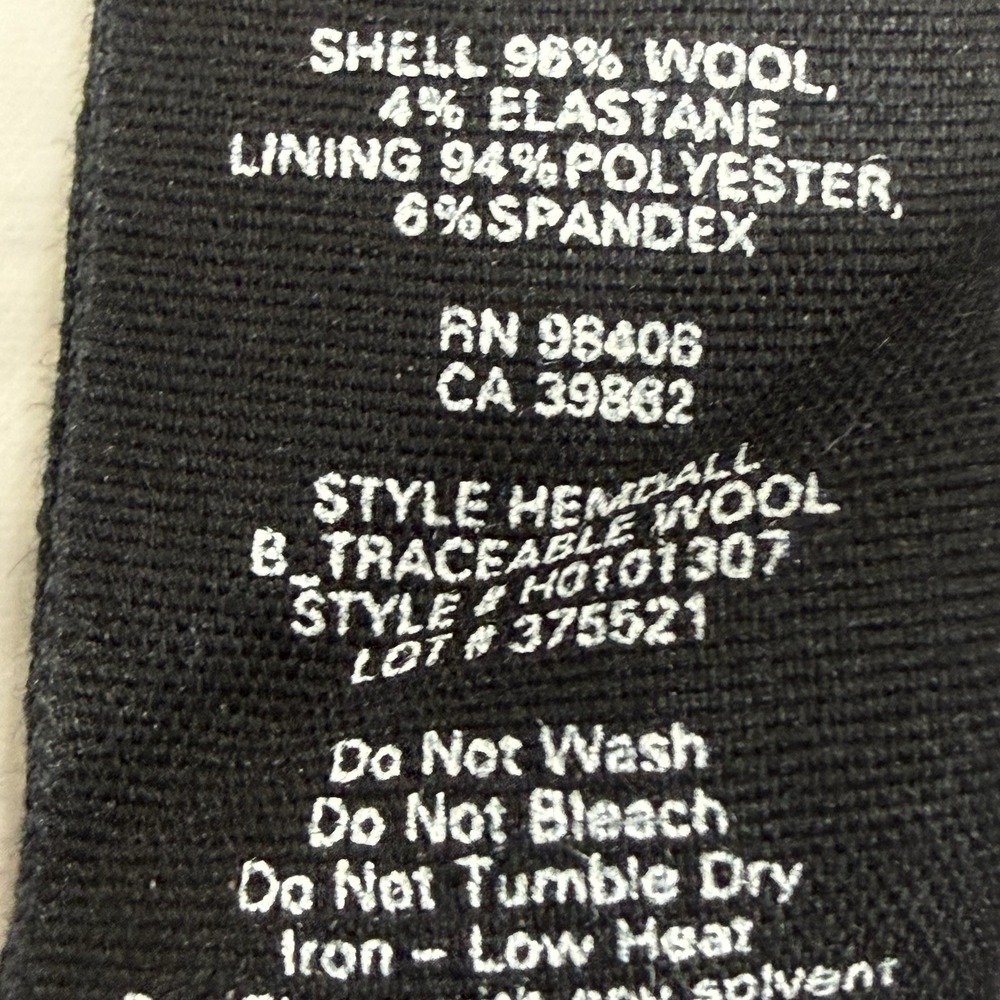 Theory‎ Pencil Skirt Womens 6 Navy Wool Stretch Career Office Classic Hemdall - Picture 11 of 12